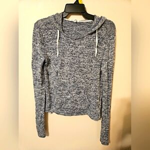 Aeropostale navy blue and white hoodie size Medium